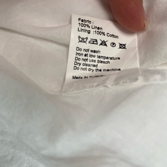 Beymen 100% Linen Jacquard Wrap Dress Size 34 (XS) - Picture 9 of 15